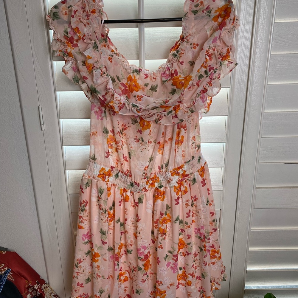 Floral Off the Shoulder Dress